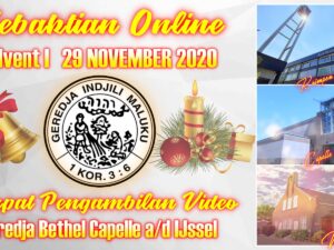 Uitzending Eredienst Advent I  29-11-2020 Voorganger Ds. A. Matahelumual