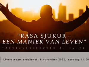 Livestream eredienst 6 november 2022 om 11.00 uur.